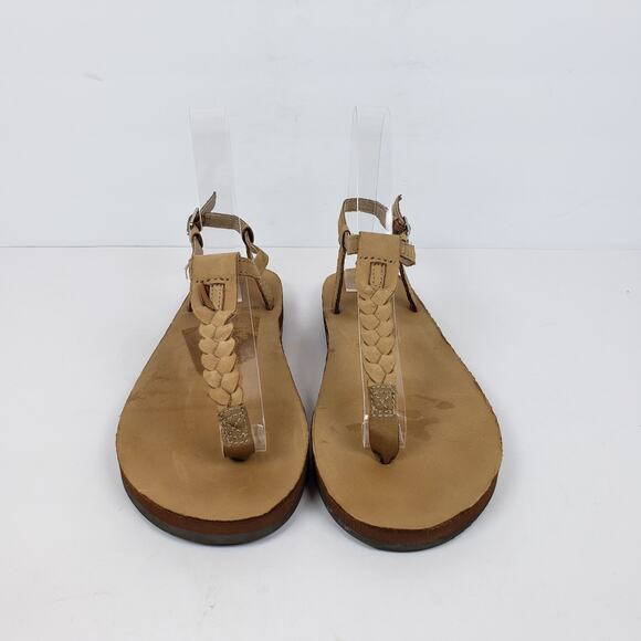 Rainbow T-Street Womens Size M 6.5-7.5 Brown Leather Casual Sandals 2647-1026 - Picture 5 of 12